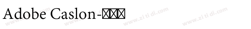 Adobe Caslon字体转换